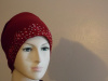 Red Beaded hijab underscarf 43